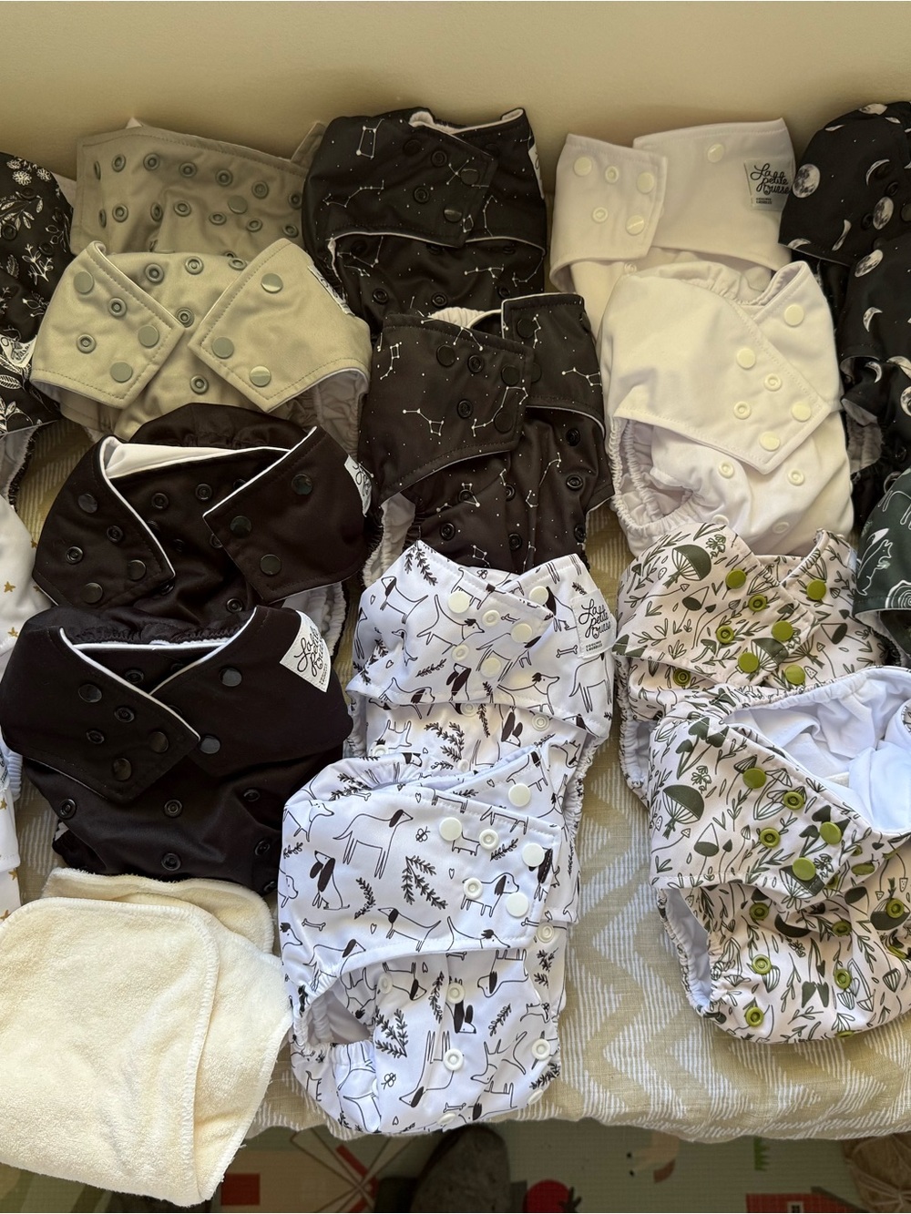20 Cloth Diapers-  La Petite Ourse